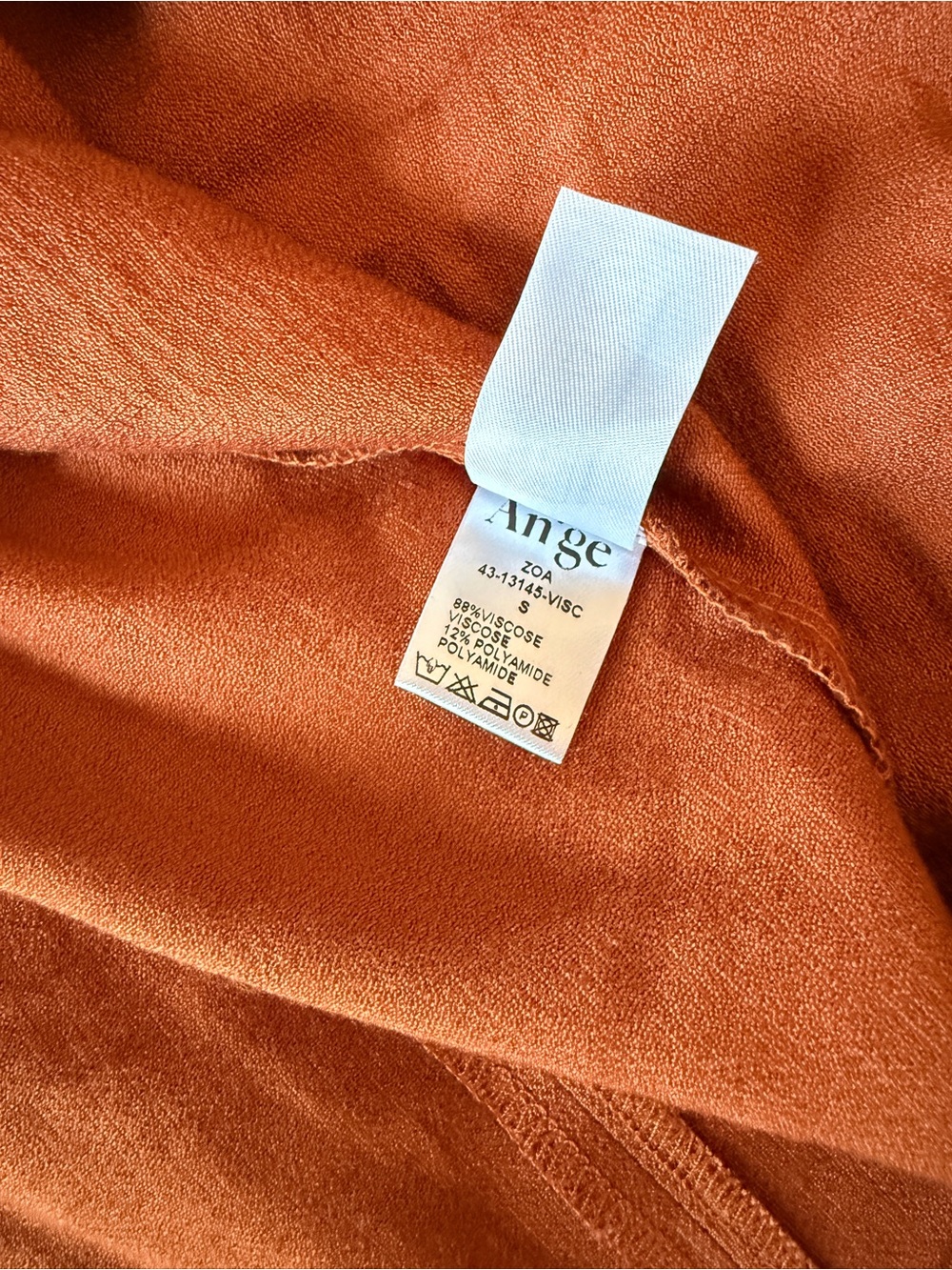 Rust Single-Button Lightweight Blazer Jacket - Picture 7 of 7
